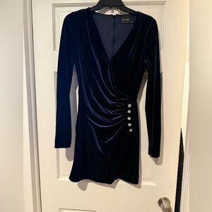 DO+BE Midnight Blue Velvet Dress